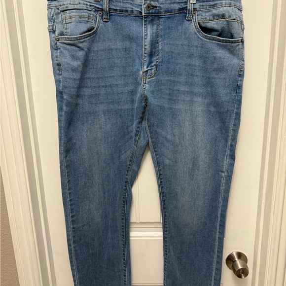 Kenneth Cole Mens 40/32 Blue Straight Leg Jeans - Picture 1 of 11